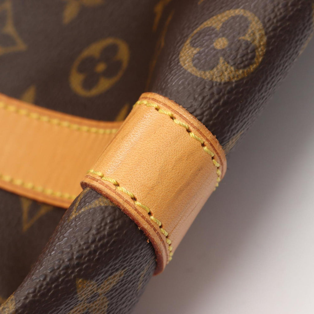 Louis Vuitton Brown Coated Canvas Leather Boston Bag Handbag