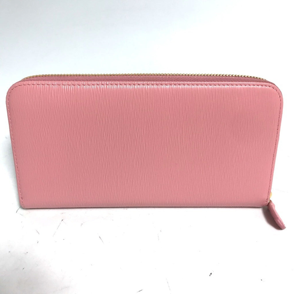 Prada Pink Saffiano Metal Long Wallet (Bi-Fold)
