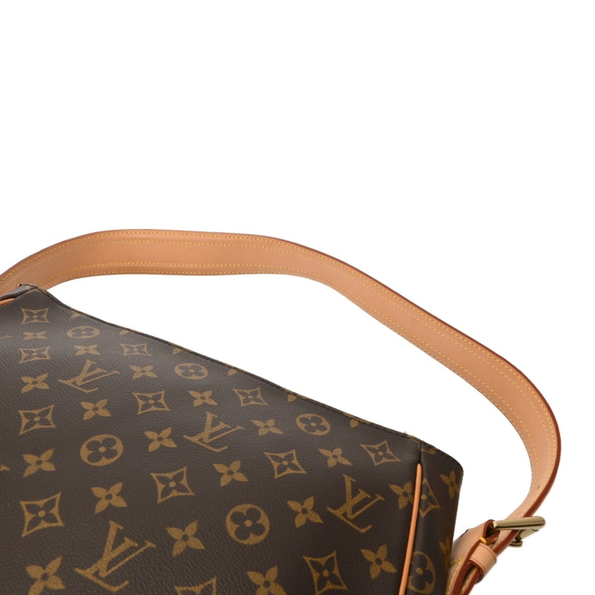 Louis Vuitton Brown Monogram Canvas Shoulder Bag