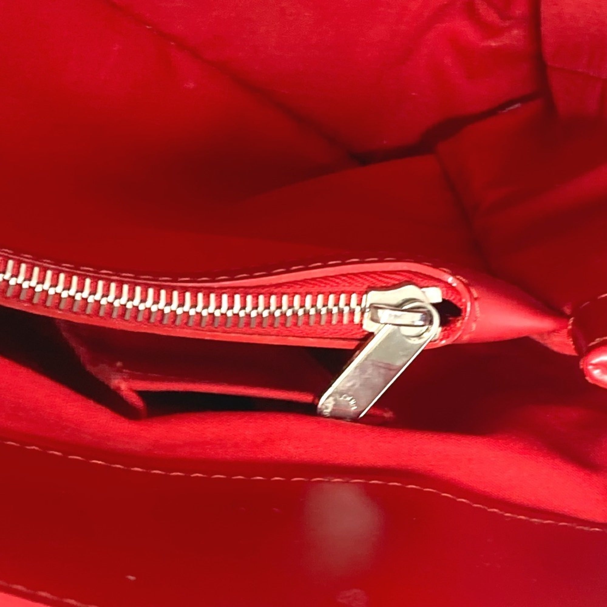 Louis Vuitton Red Color Epi Leather Handbag Shoulder Bag Tote Bag