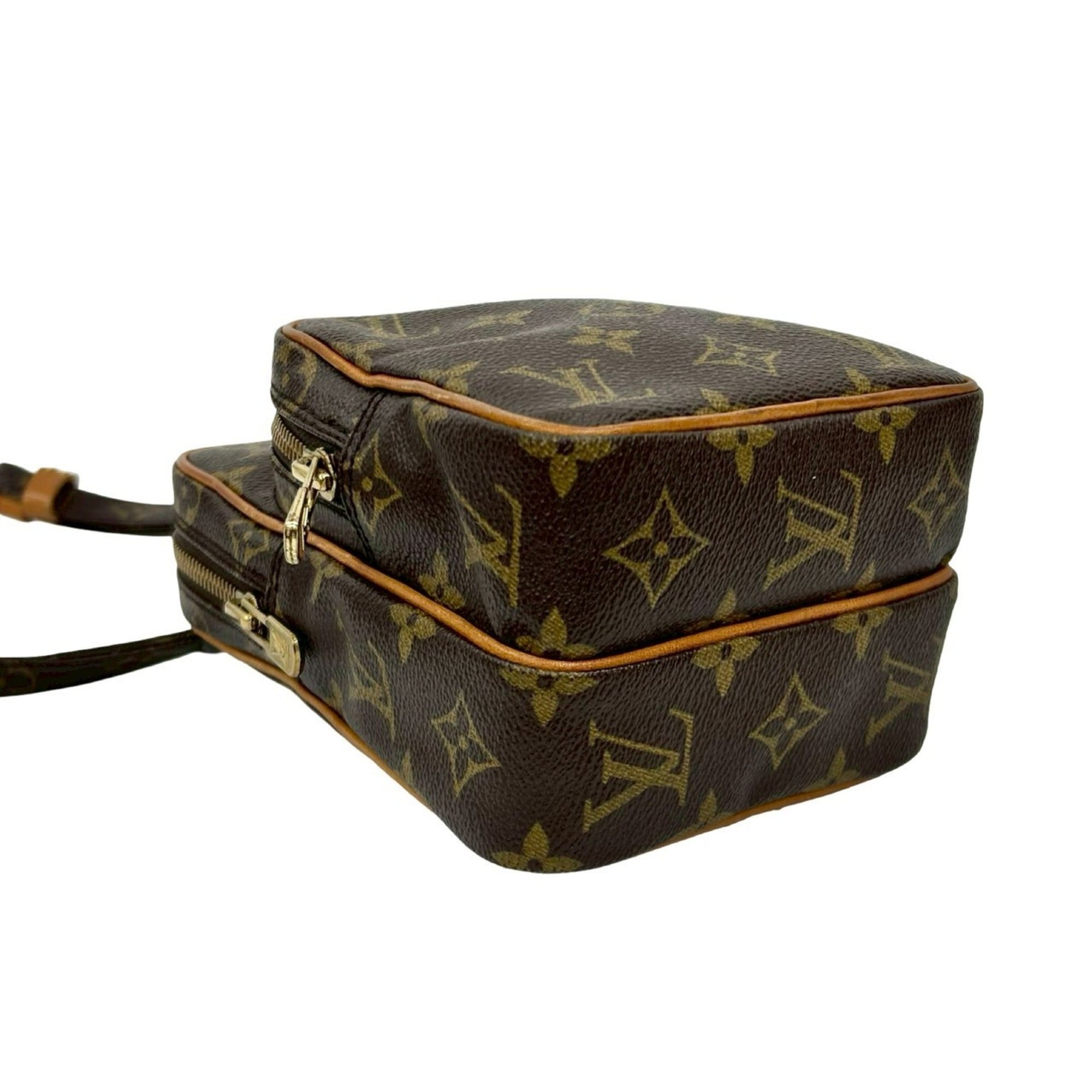 Louis Vuitton Brown Leather Pvc Pochette Shoulder Bag