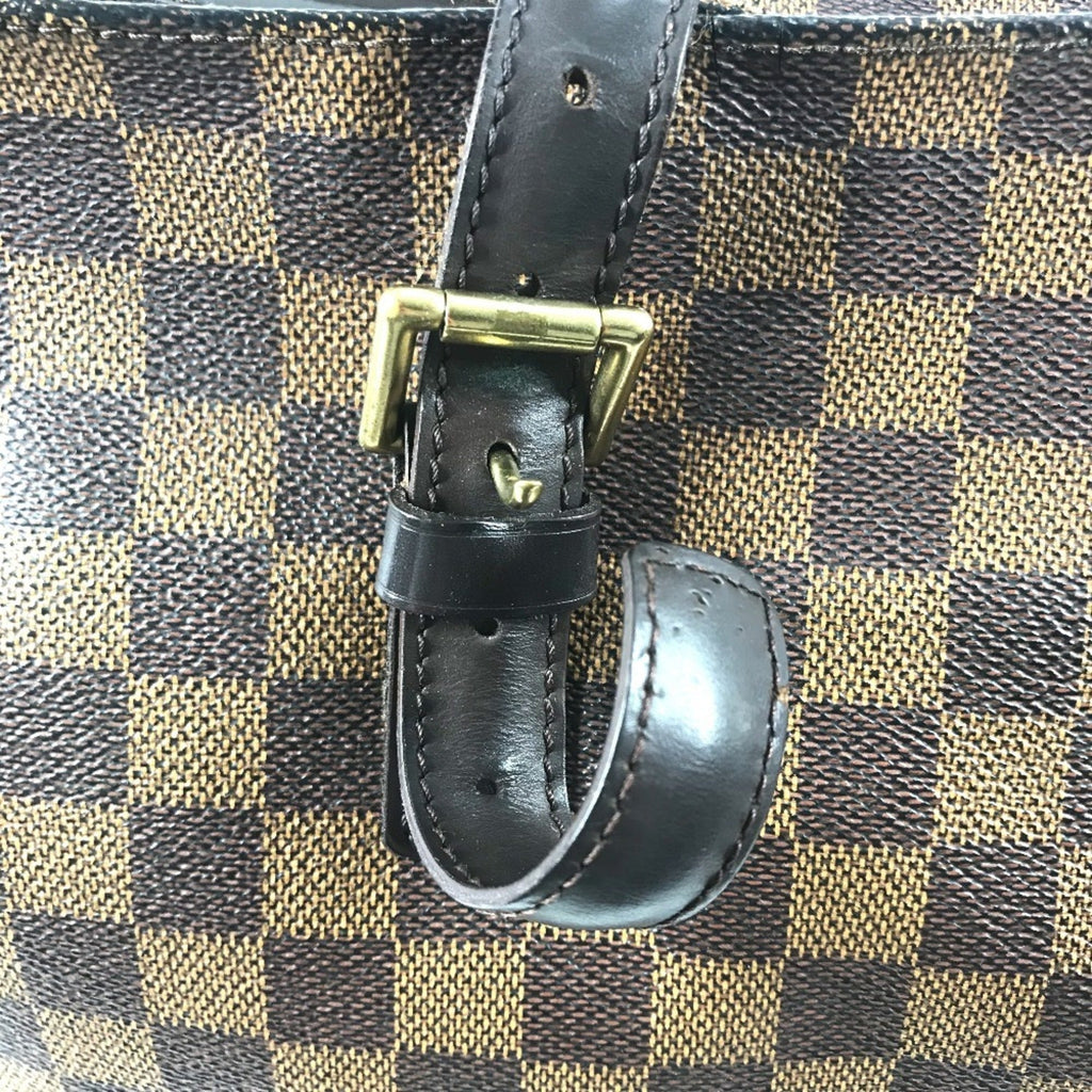 Louis Vuitton Brown Damier Canvas Shoulder Bag Tote Bag