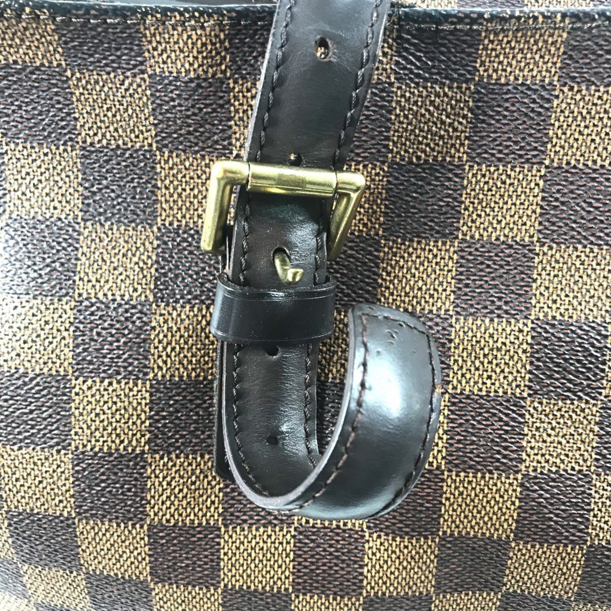 Louis Vuitton Brown Damier Canvas Shoulder Bag Tote Bag