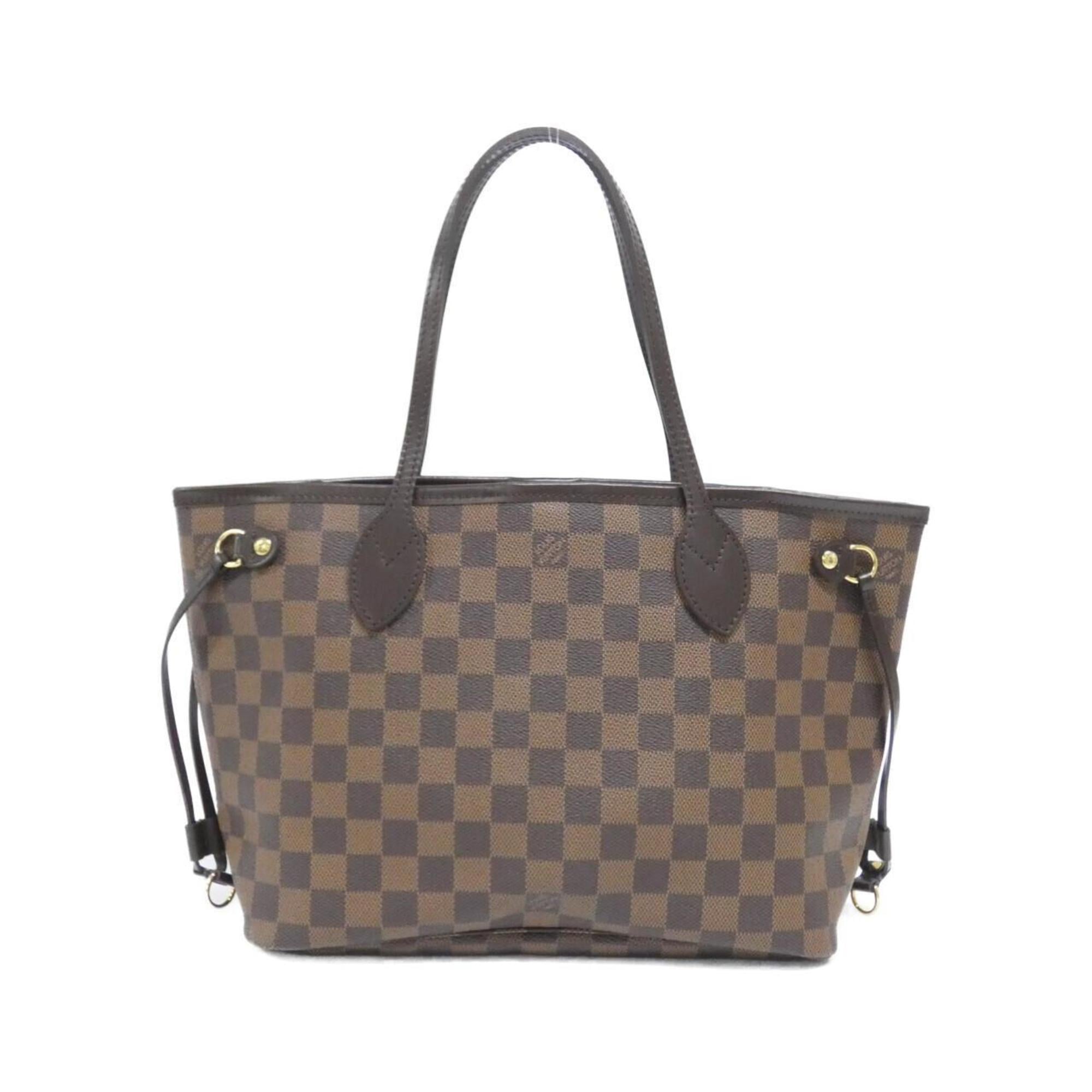 Louis Vuitton Brown Coated Canvas Handbag