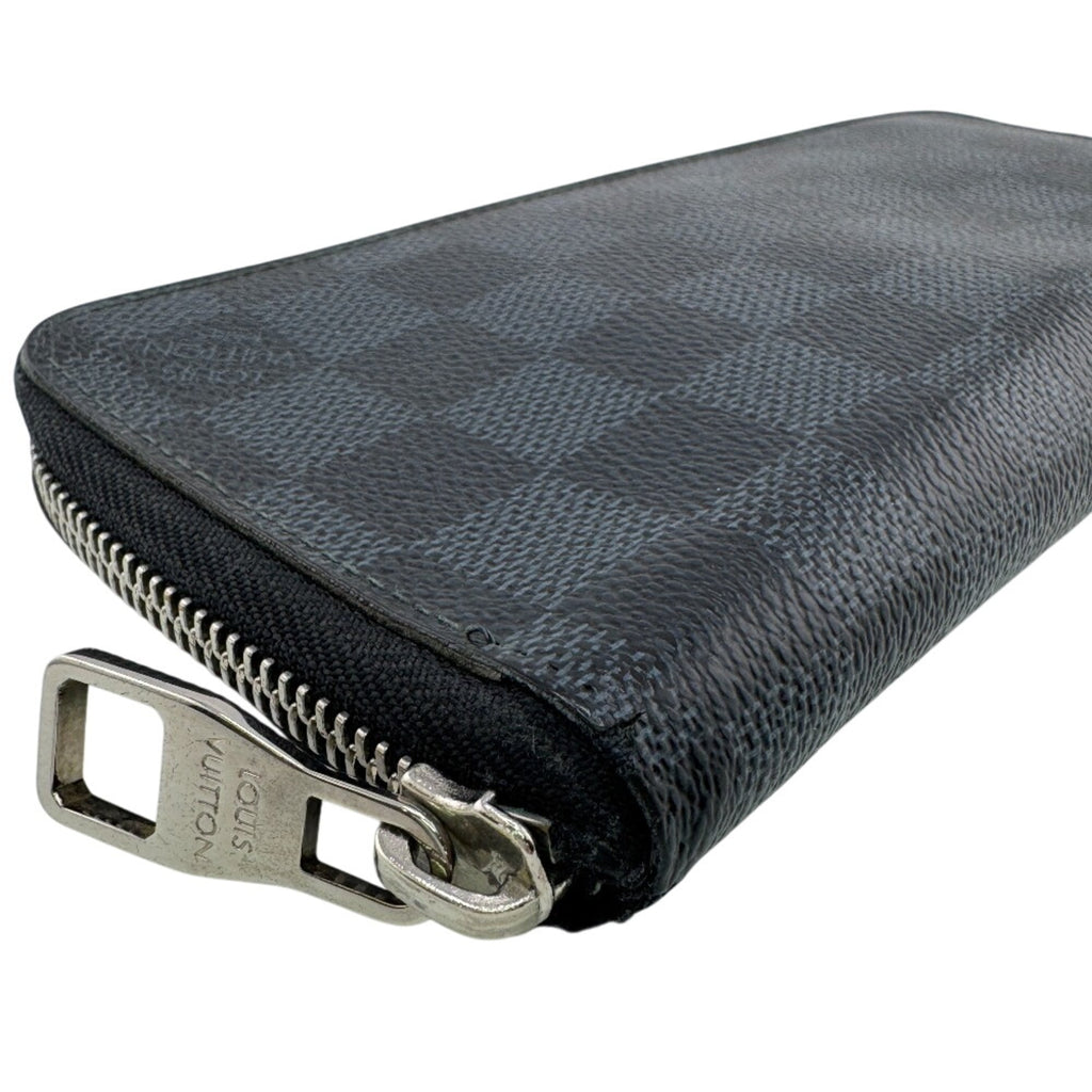 Louis Vuitton Damier Graphite Black Navy Leather Long Wallet