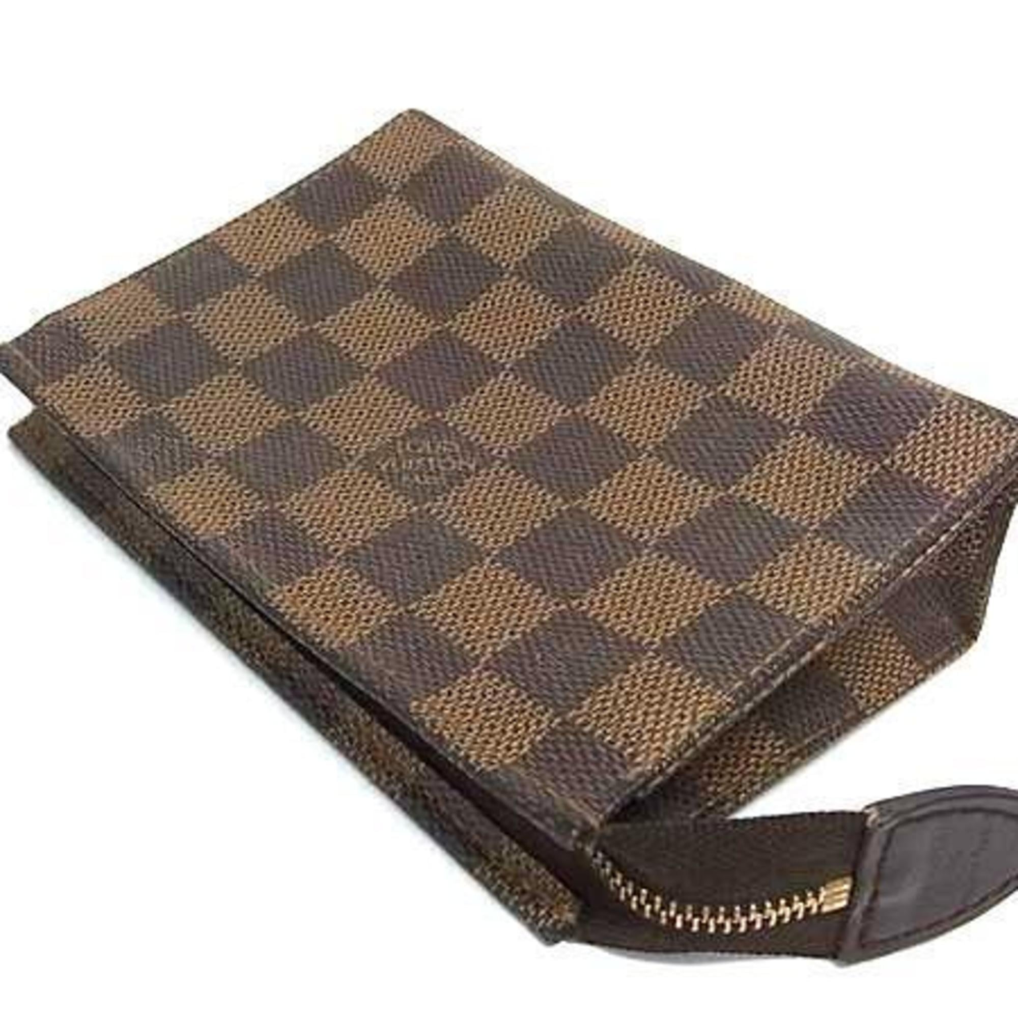 Louis Vuitton Damier Brown Damier Canvas Ebene Pouch
