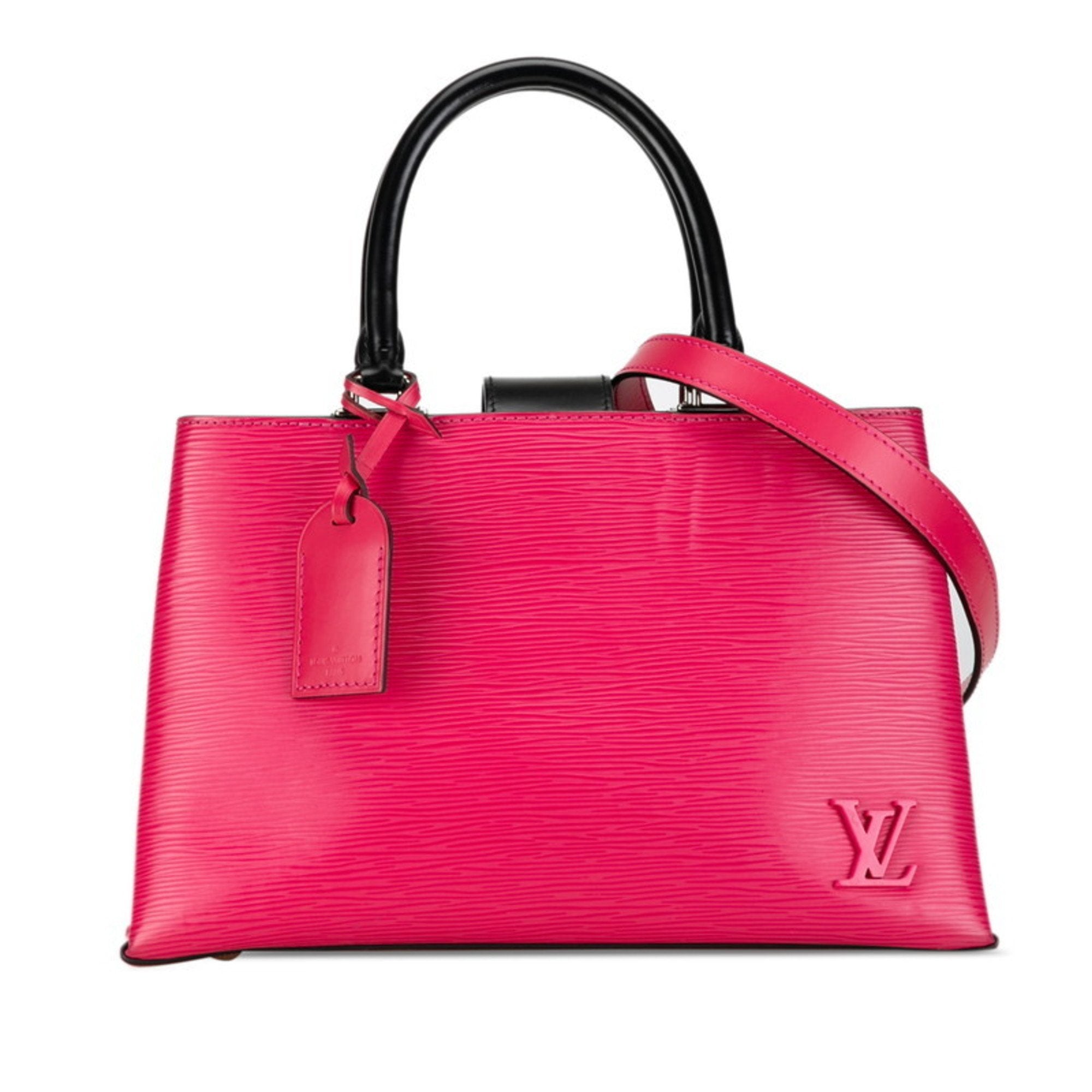 Louis Vuitton Hot Pink Leather Handbag Shoulder Bag