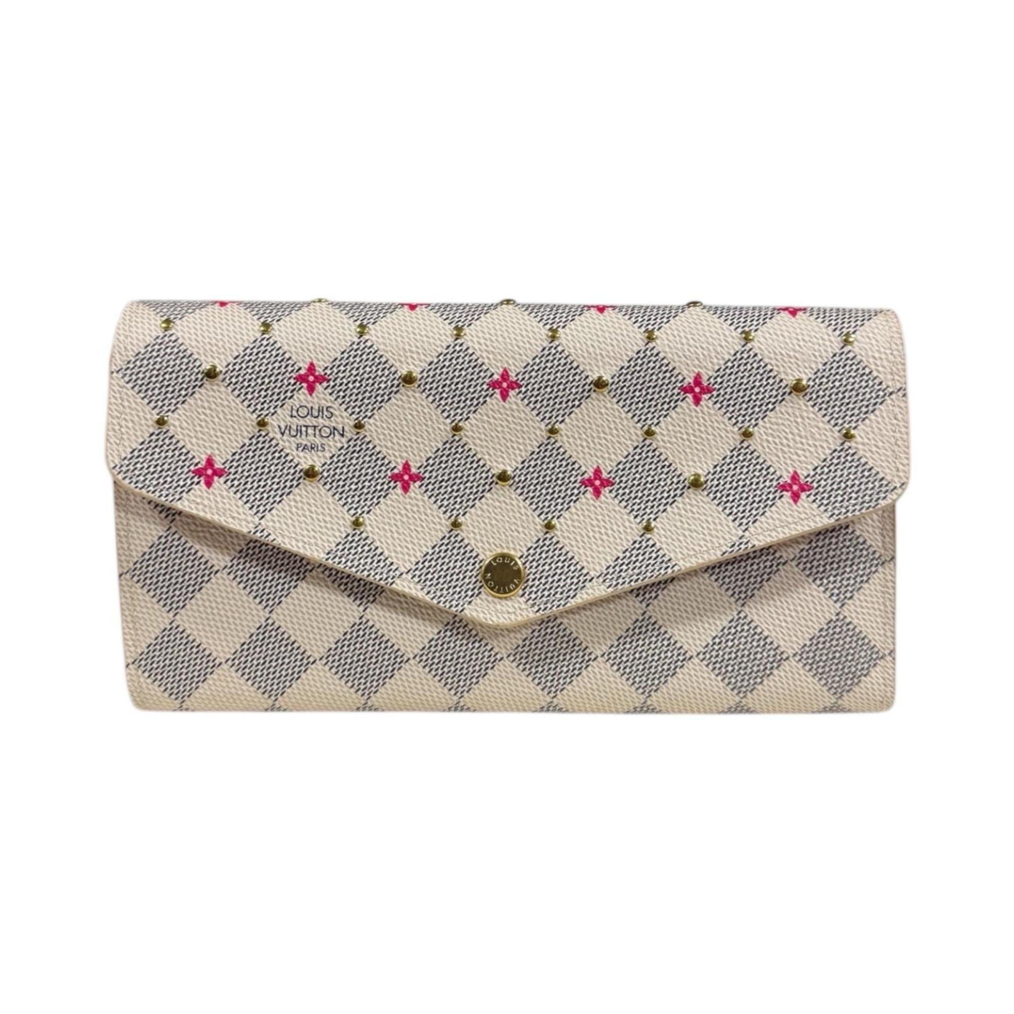 Louis Vuitton Damier Azur Damier Azur White Damier Azur Long Wallet