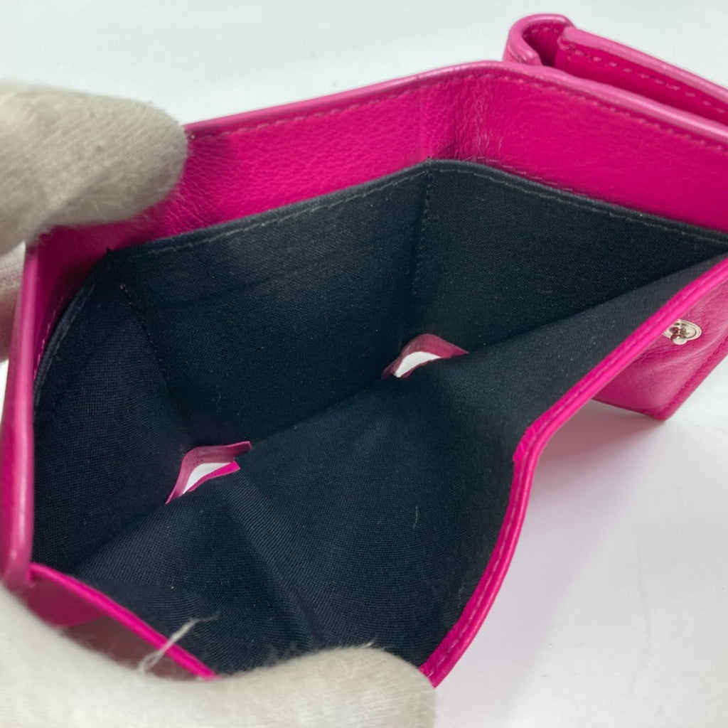 Balenciaga Pink Leather Wallet (Tri-Fold)