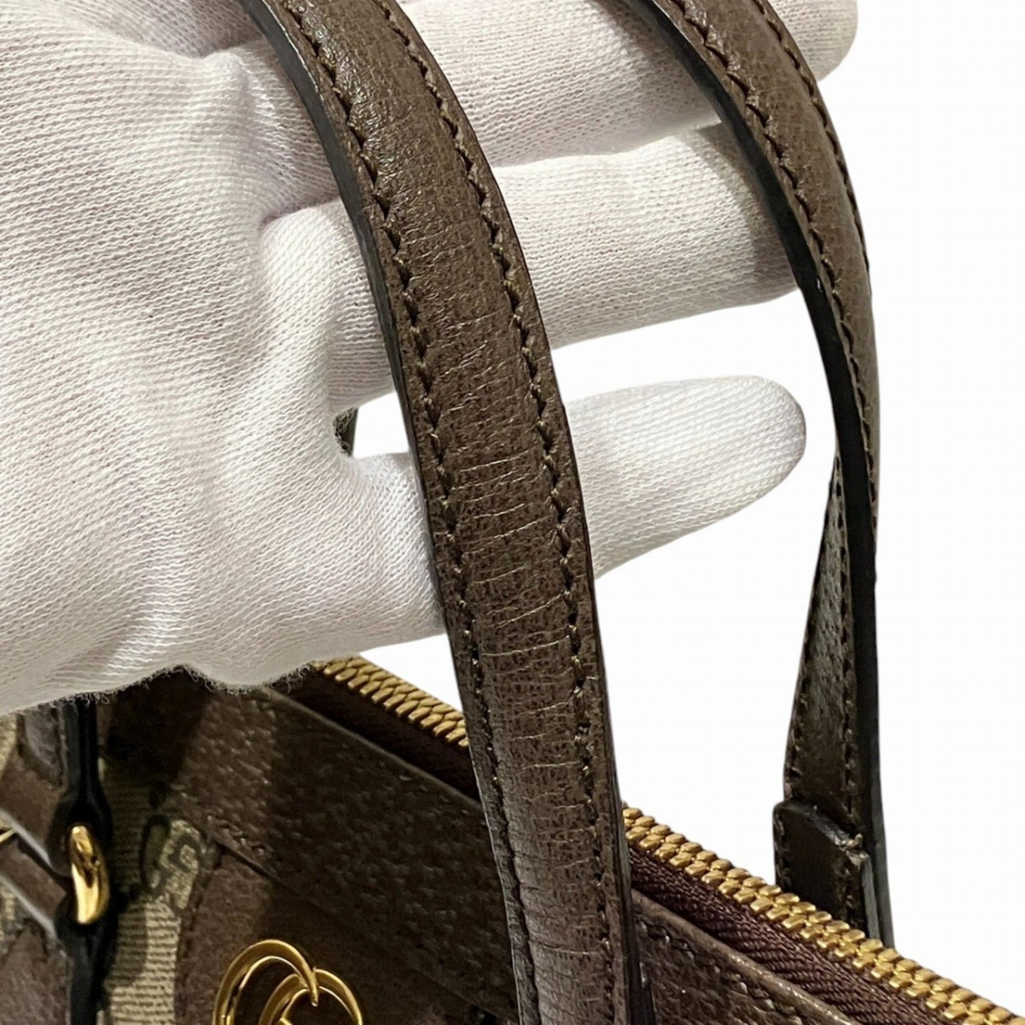 Gucci Brown Pvc Leather Handbag (Pre-Owned)