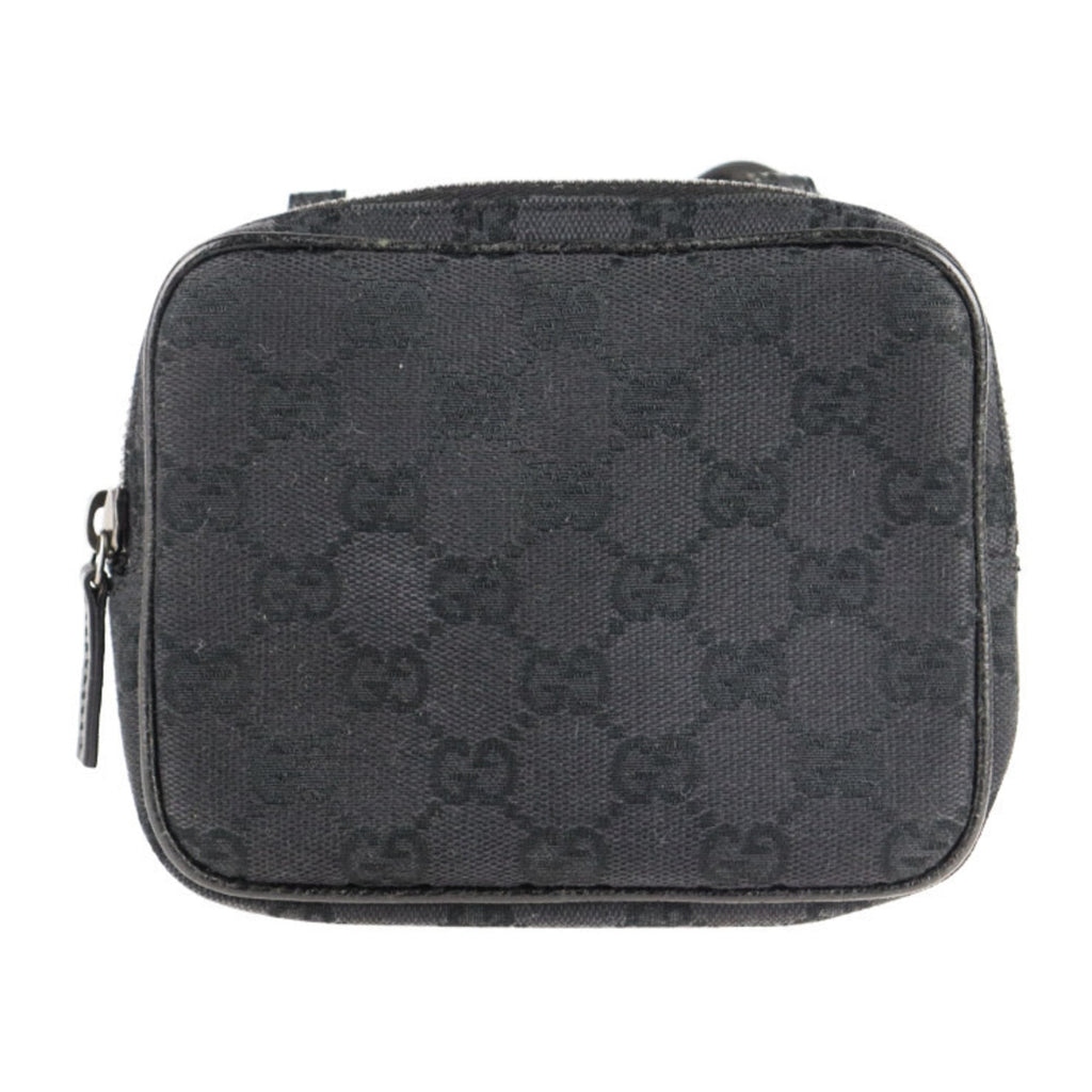 Gucci Gg Canvas Black Gg Canvas Handbag Pochette Shopping Bag Shoulder Bag Tote Bag (Pre-Owned)