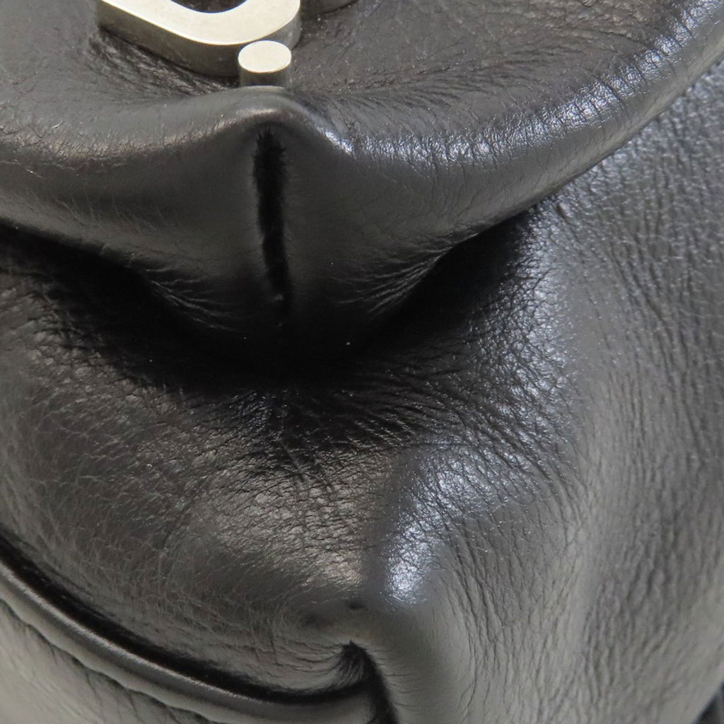 Balenciaga Black Leather Backpack