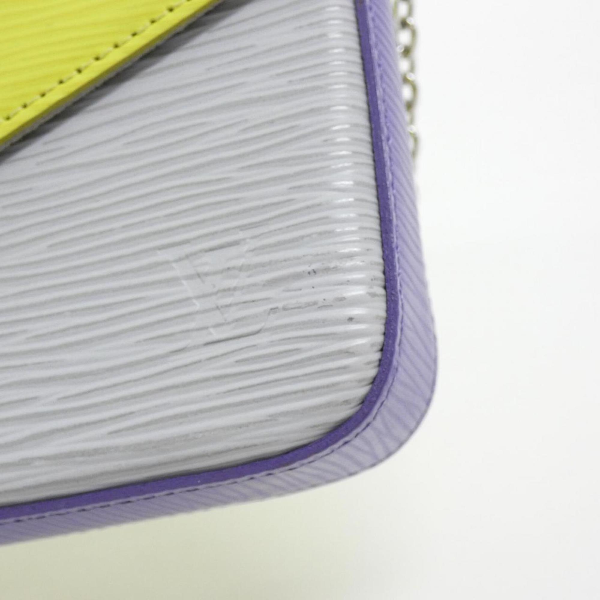 Louis Vuitton Yellow Leather Pochette Shoulder Bag