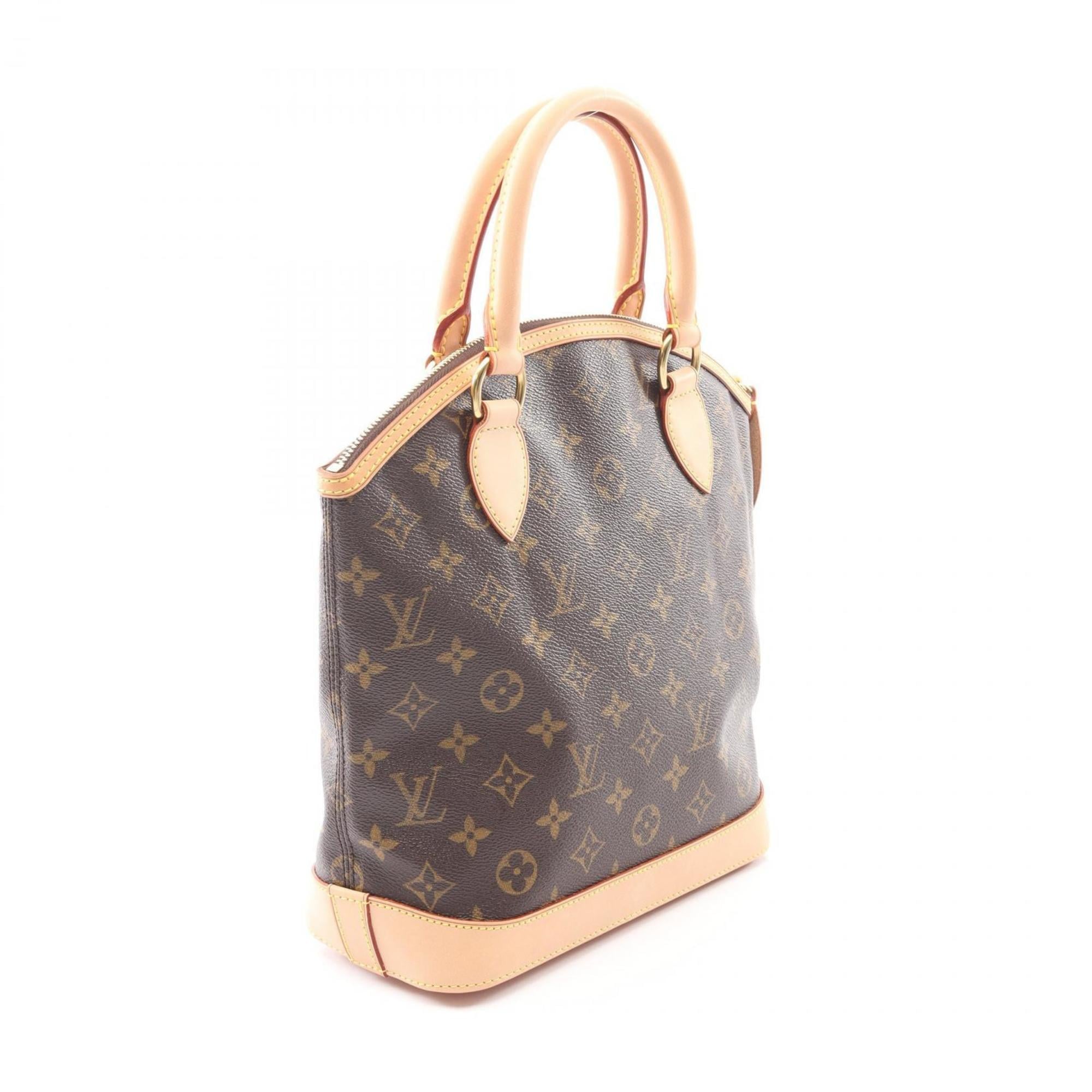 Louis Vuitton Brown Monogram Coated Canvas Leather Handbag