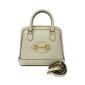 Gucci White Leather Handbag Shoulder Bag (Pre-Owned)