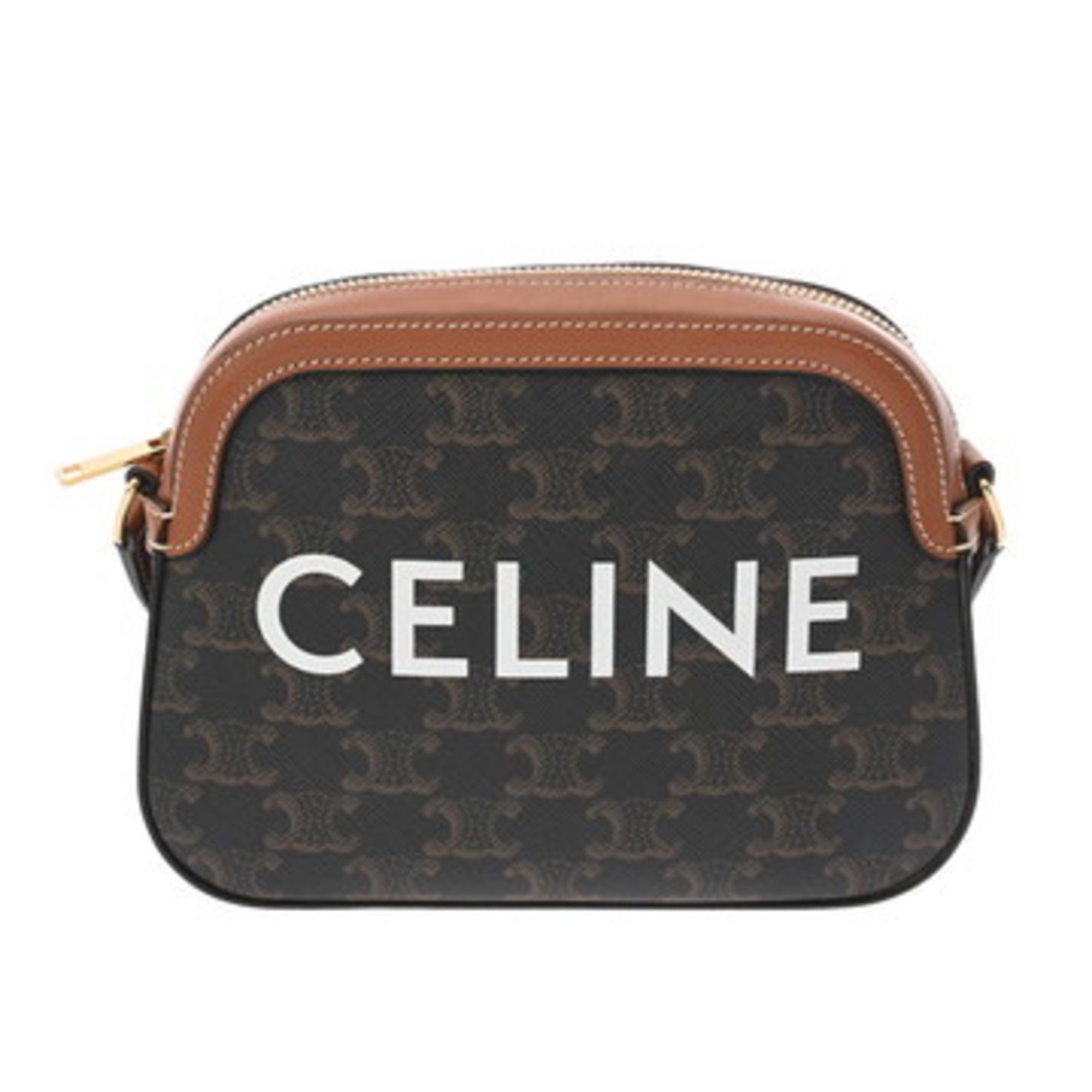 Celine Brown Pvc Shoulder Bag