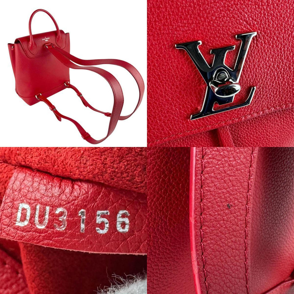 Louis Vuitton Red Color Leather Backpack