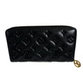 Louis Vuitton Monogram Black Noir Leather Long Wallet