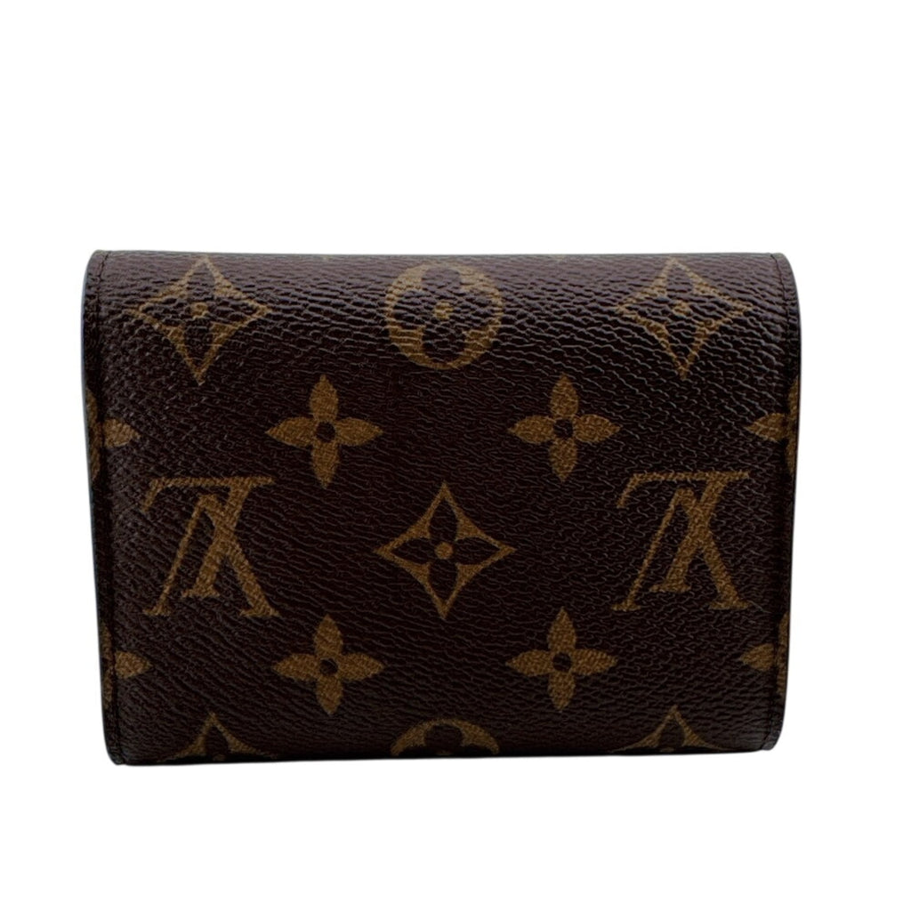 Louis Vuitton Monogram Brown Leather Wallet (Tri-Fold)
