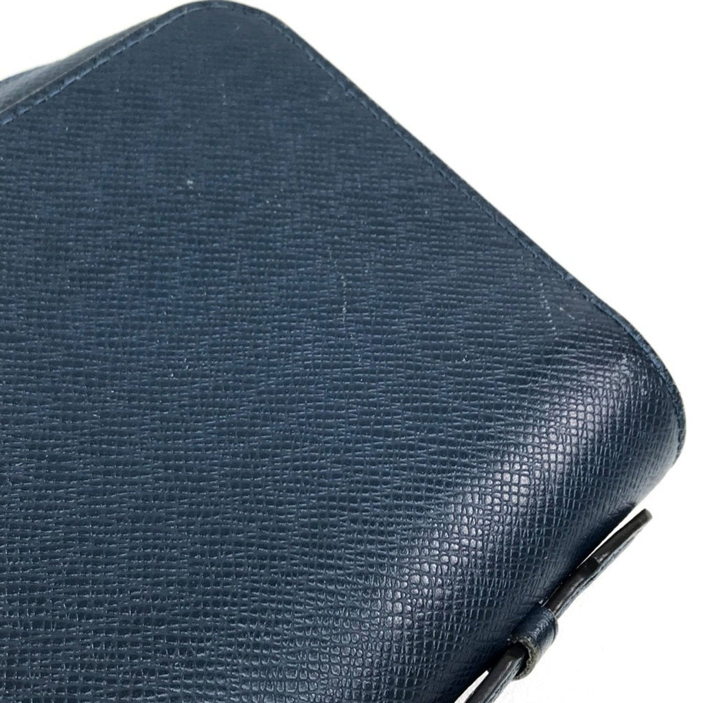 Louis Vuitton Taiga Blue Ocean Taiga Leather Long Wallet