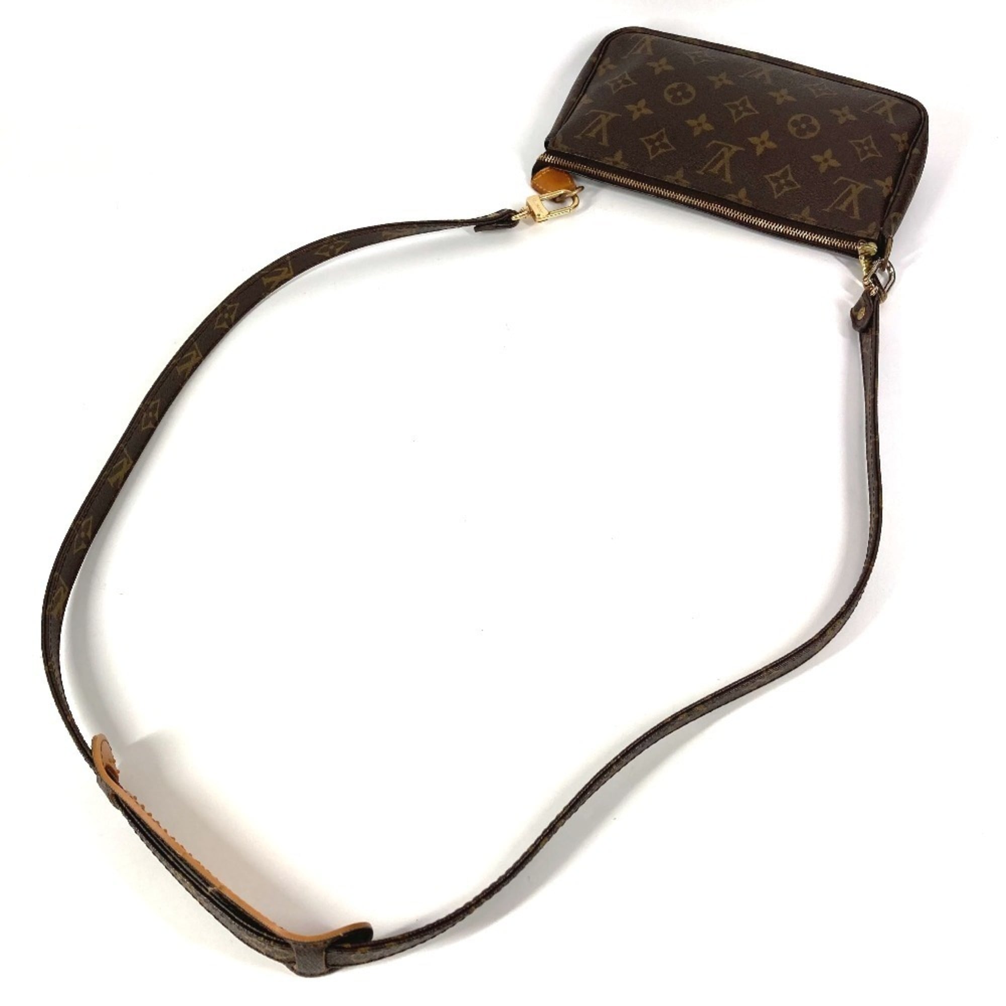 Louis Vuitton Brown Monogram Monogram Pochette Pouch Shoulder Bag
