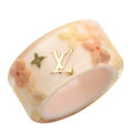 Louis Vuitton Monogram Pink Rose Monogram Resin Band Ring