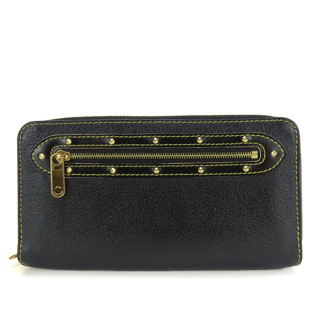 Louis Vuitton Black Leather Long Wallet