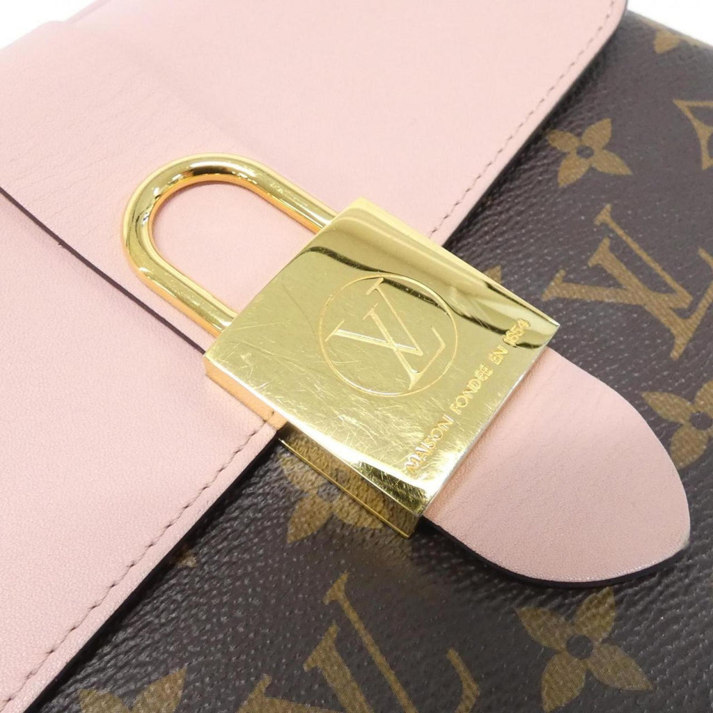 Louis Vuitton Marron Rose Poudre Coated Canvas Handbag