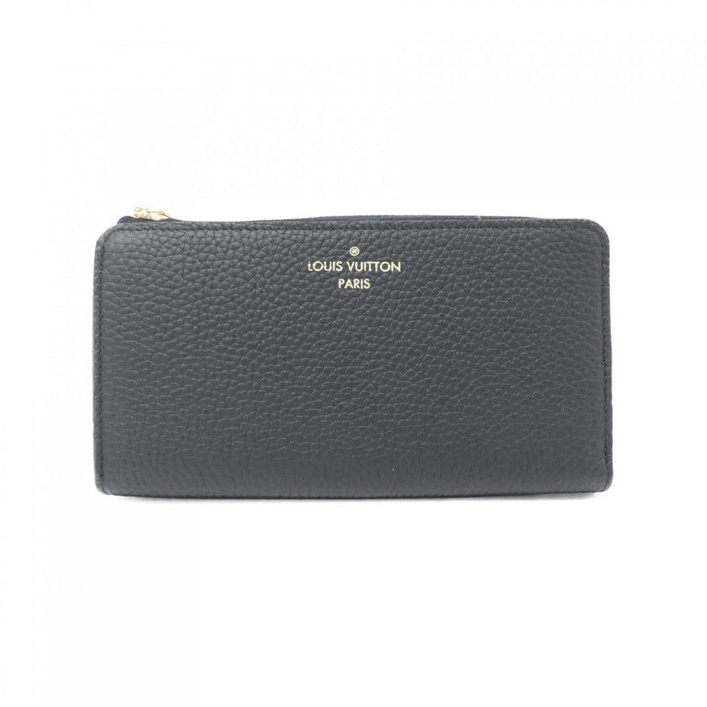 Louis Vuitton Black Leather Long Wallet