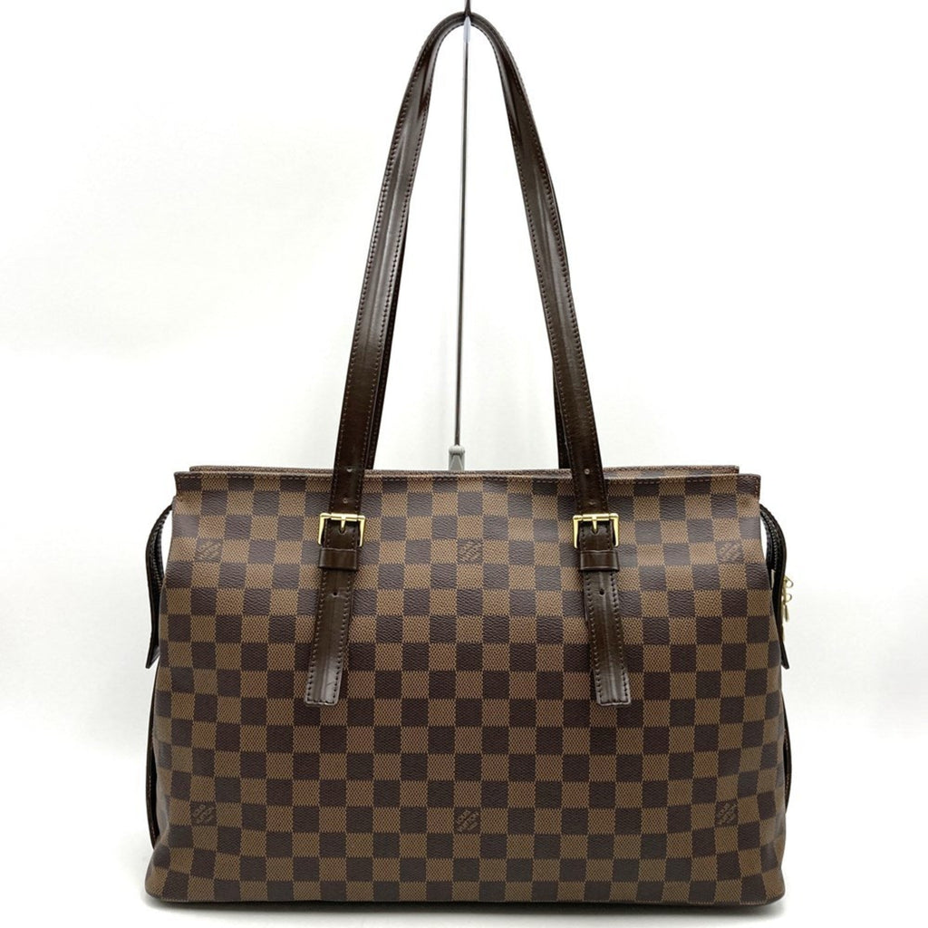 Louis Vuitton Brown Damier Canvas Shoulder Bag Tote Bag