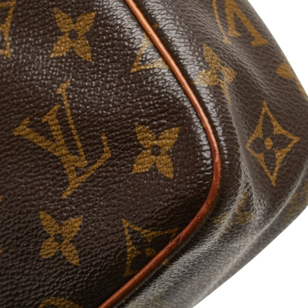 Louis Vuitton Brown Pvc Leather Clutch Bag Handbag
