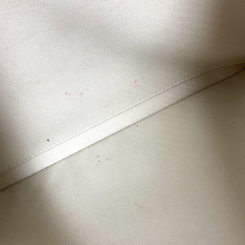 Louis Vuitton White Leather Clutch Bag Pochette Pouch