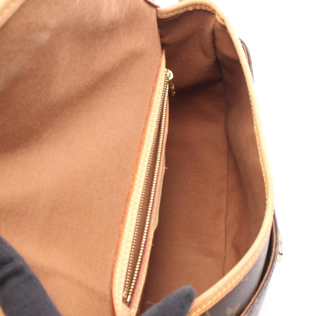 Louis Vuitton Brown Coated Canvas Pvc Leather Monogram Shoulder Bag