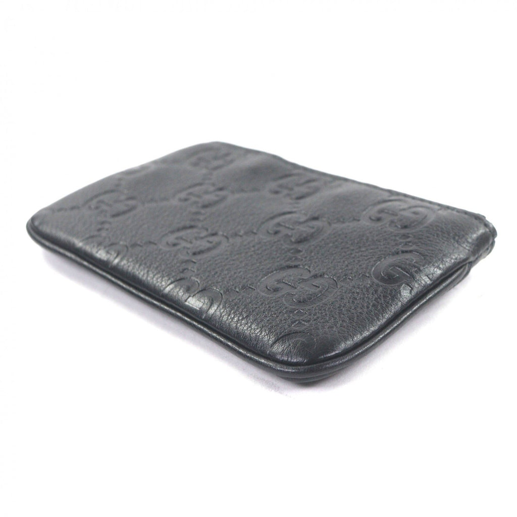 Gucci Black Leather Coin Purse/Coin Case (Pre-Owned)