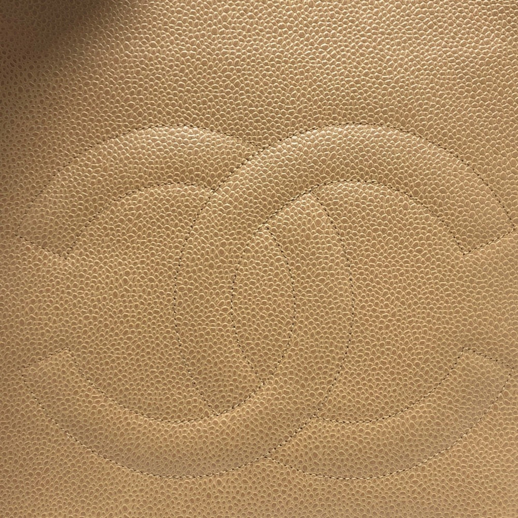 Chanel Beige Leather Tote Bag