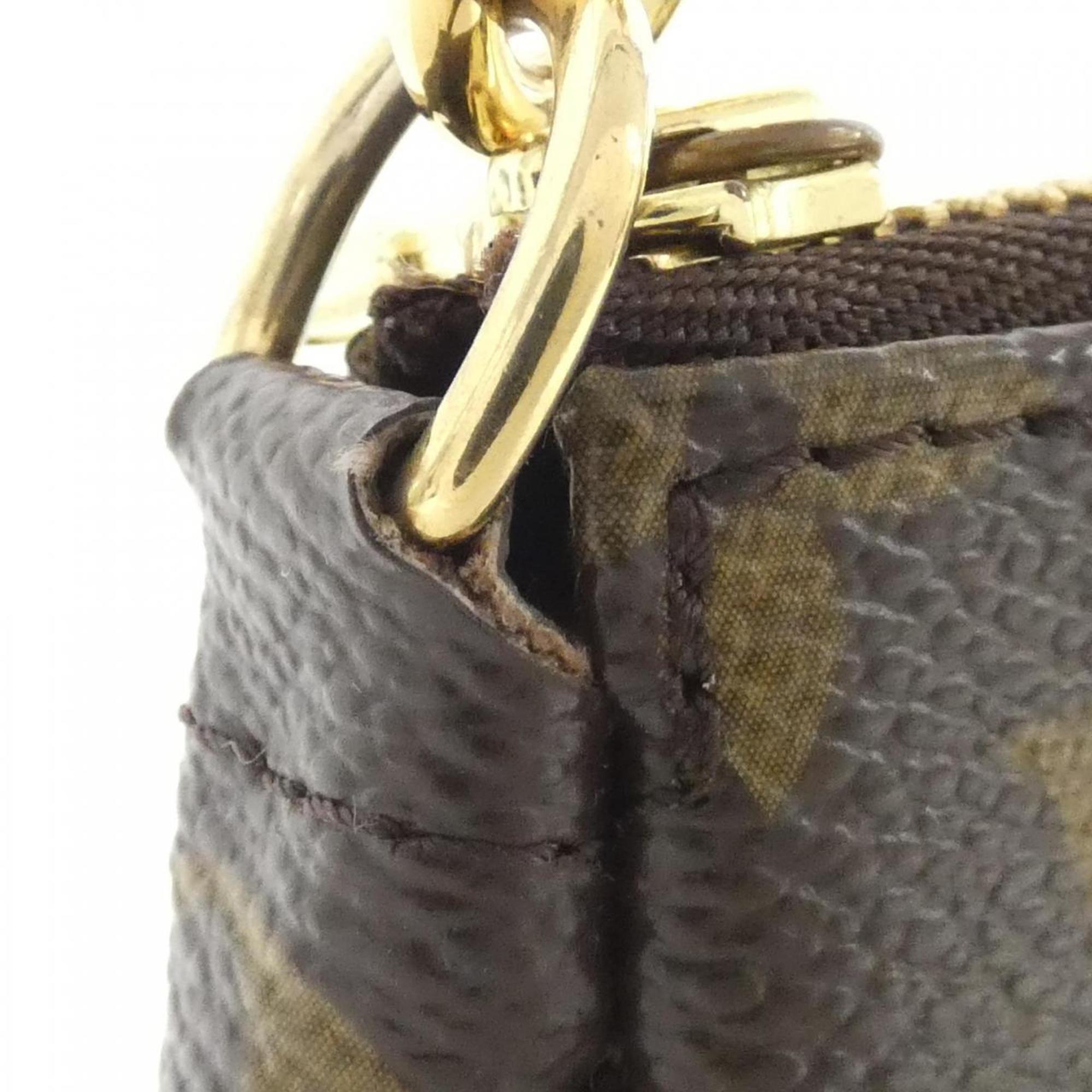 Louis Vuitton Marron Coated Canvas Pouch