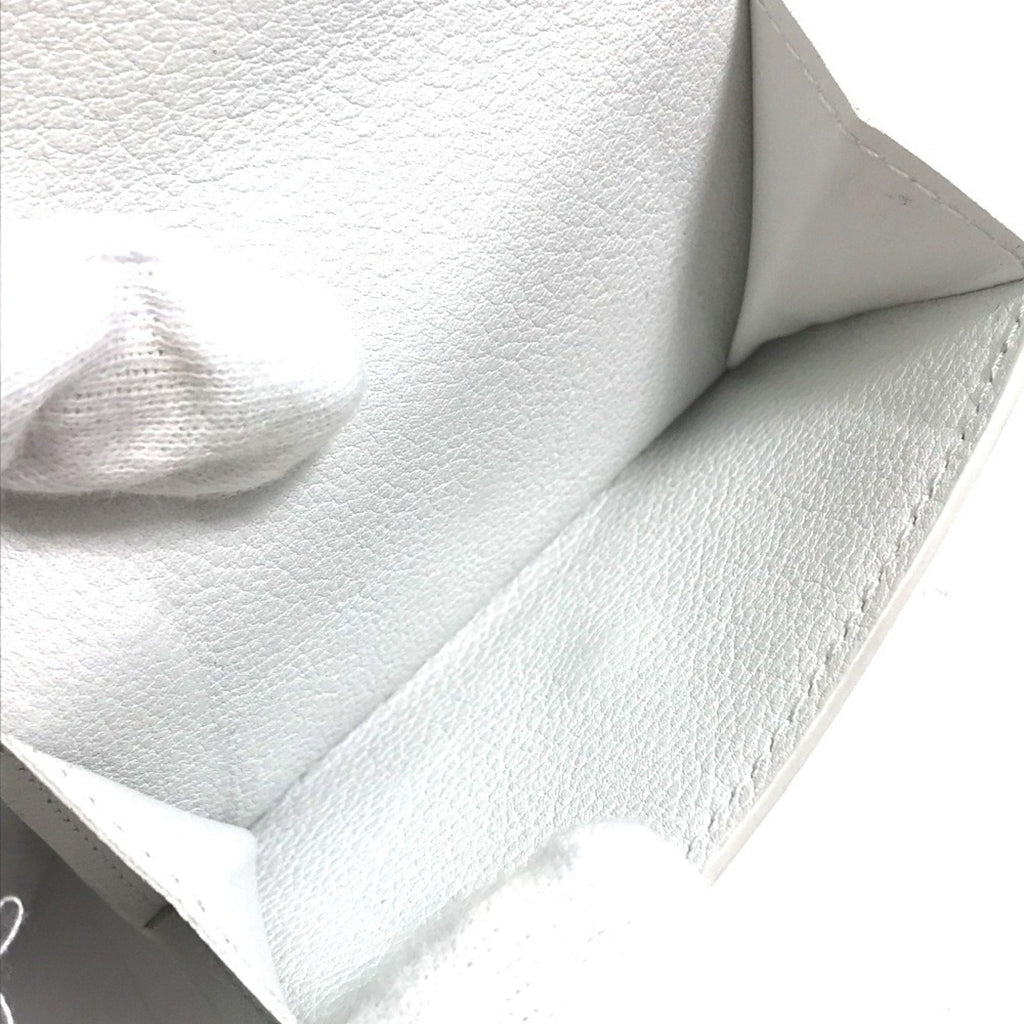 Louis Vuitton White Leather Wallet (Tri-Fold)