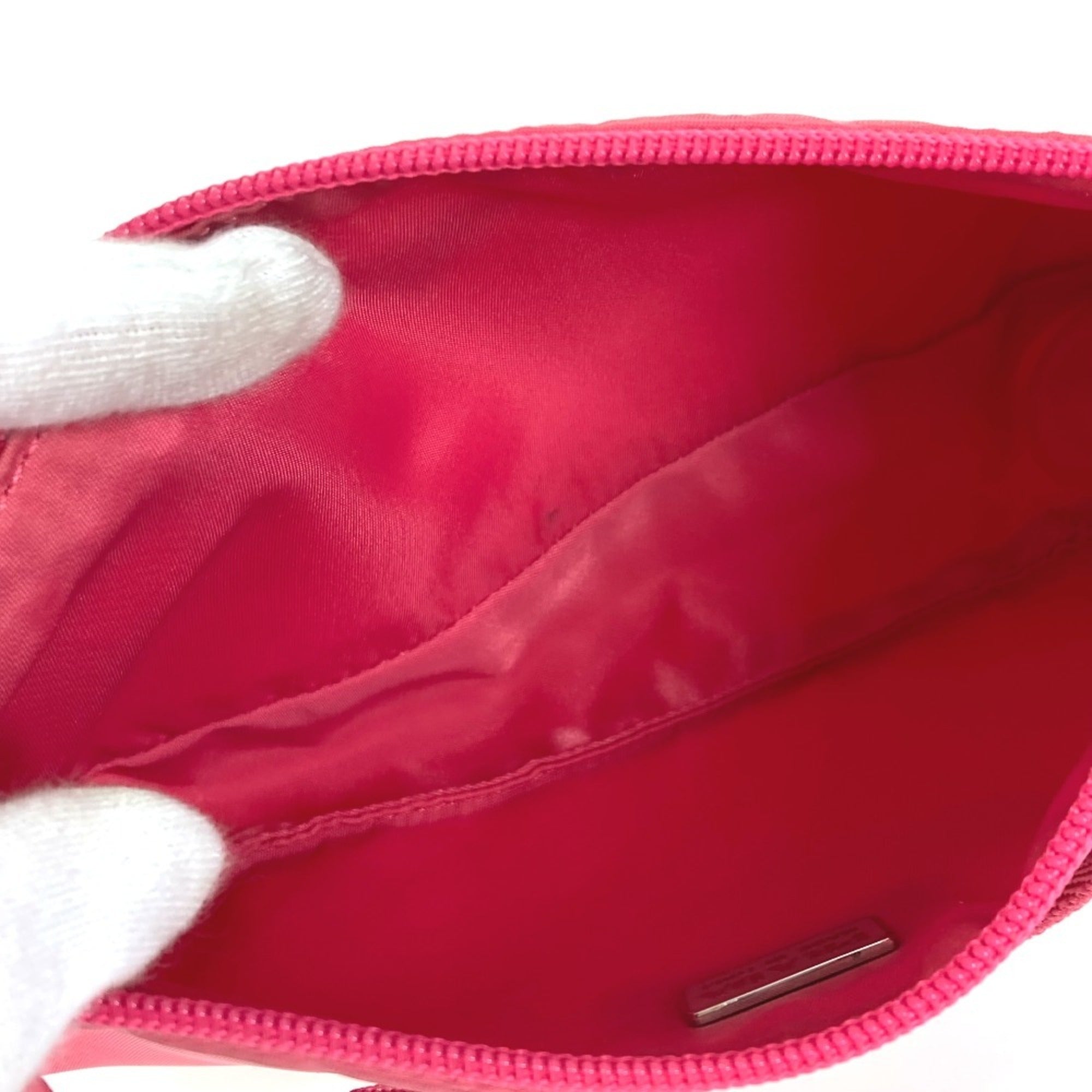 Prada Pink Nylon Handbag Shoulder Bag