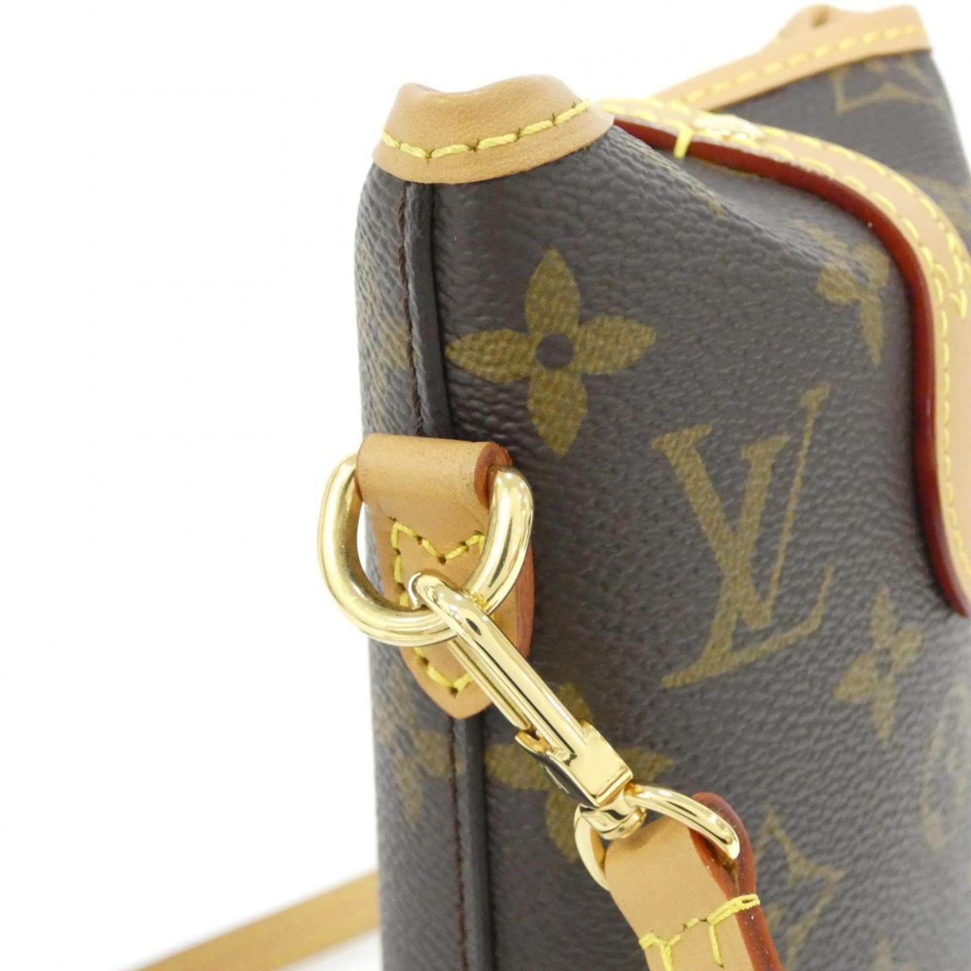 Louis Vuitton Brown Coated Canvas Handbag