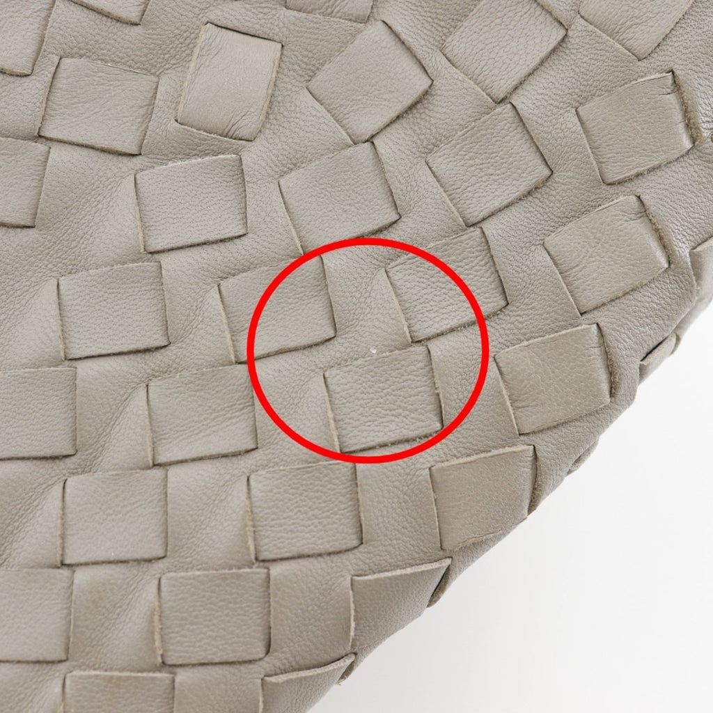 Bottega Veneta Gray Intrecciato Shoulder Bag