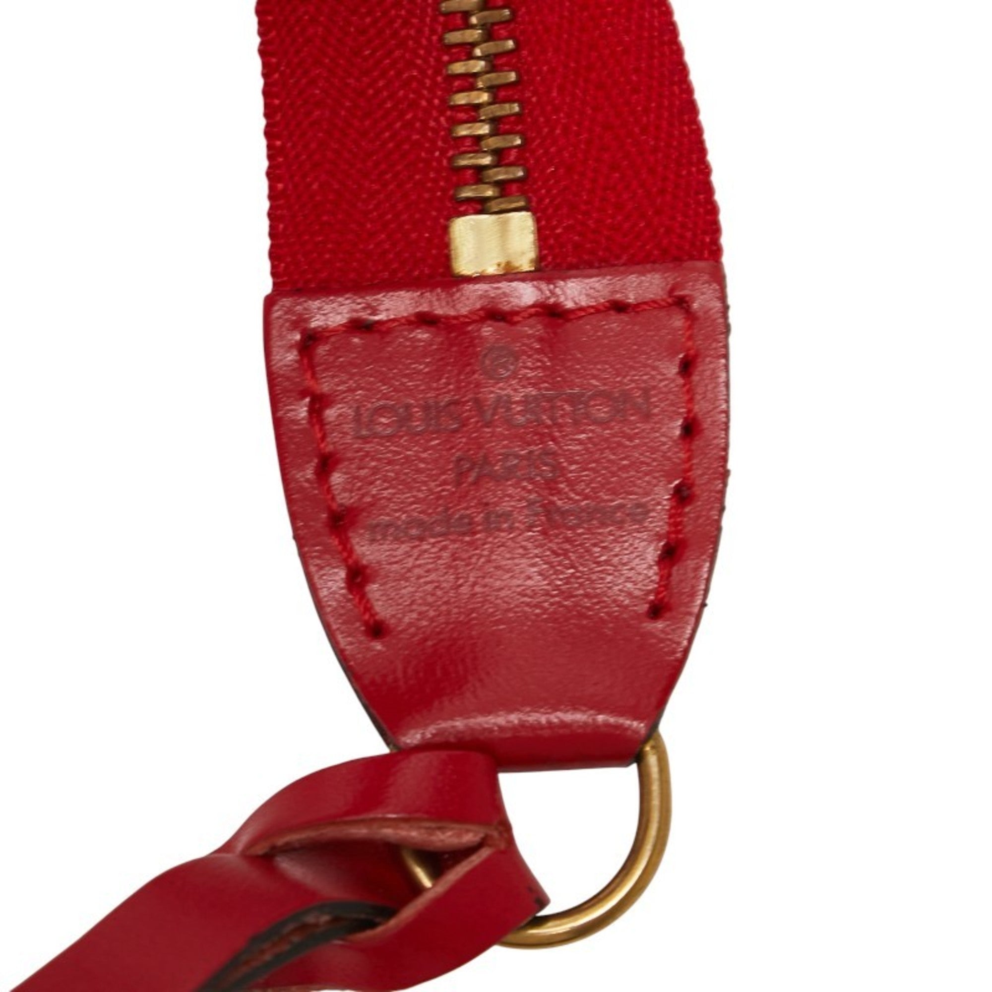 Louis Vuitton Epi Castilian Red Leather Handbag Pochette