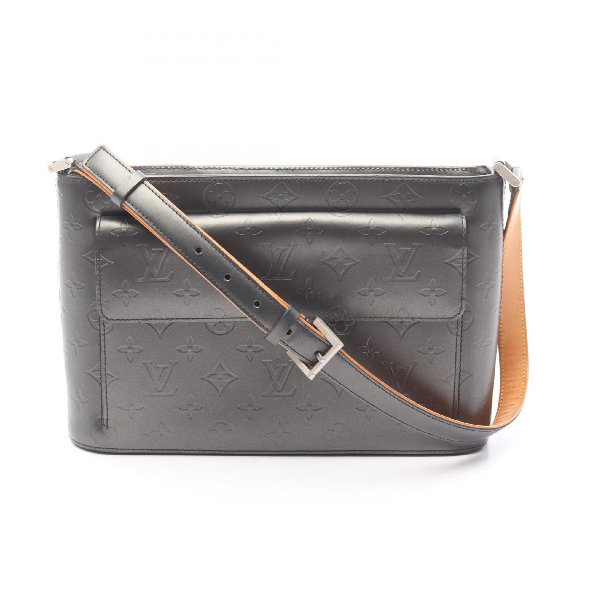 Louis Vuitton Black Leather Shoulder Bag