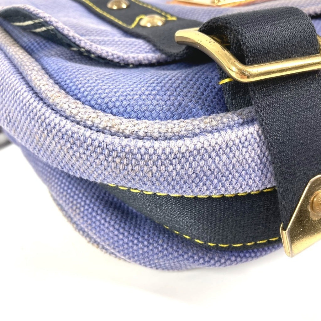 Louis Vuitton Blue Canvas Shoulder Bag Tote Bag