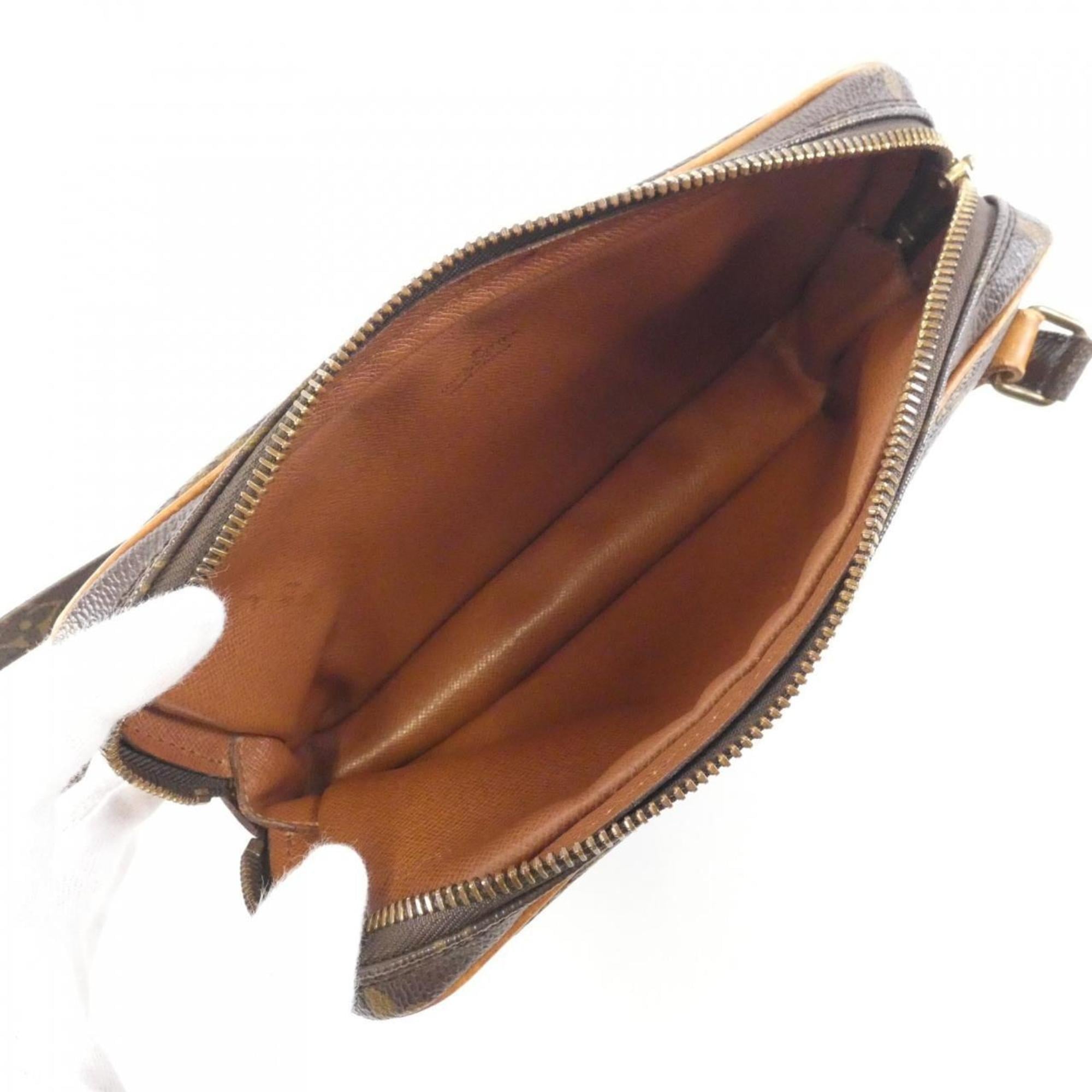 Louis Vuitton Marron Coated Canvas Shoulder Bag