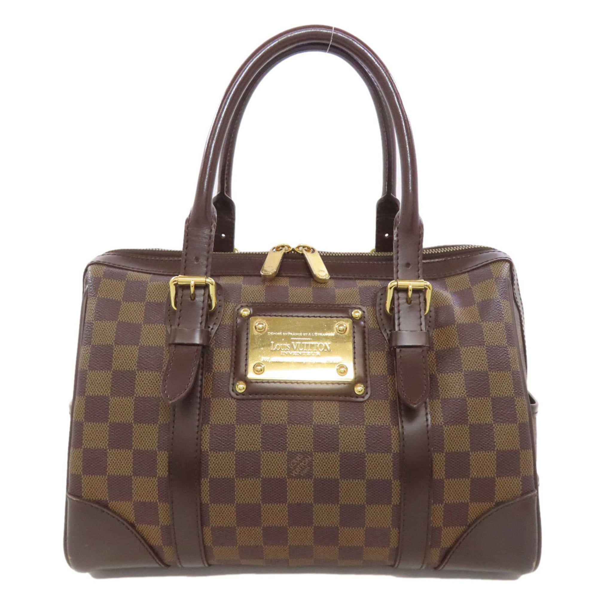 Louis Vuitton Brown Ebene Damier Canvas Boston Bag