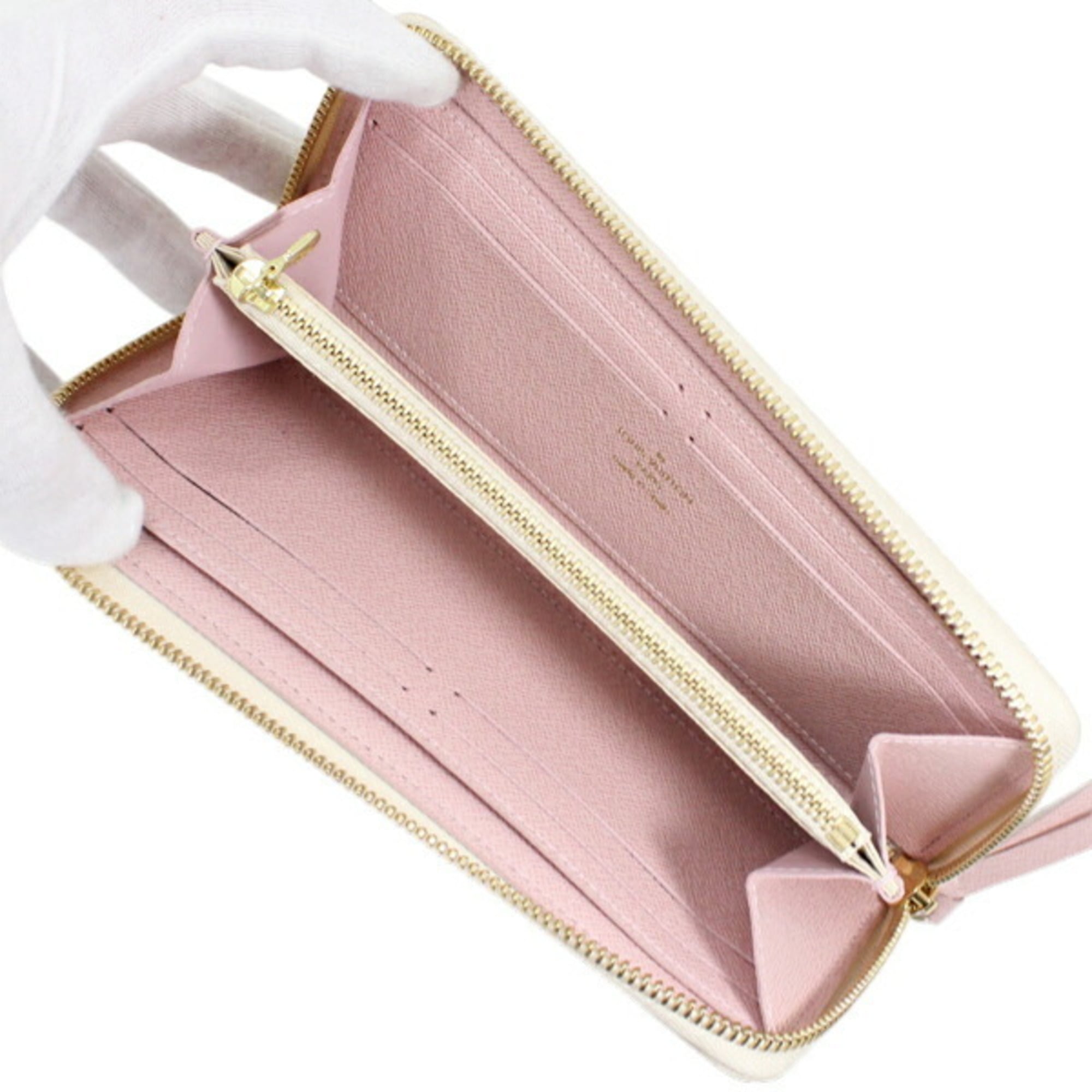 Louis Vuitton Damier Azur Rose Ballerine Damier Azur Long Wallet