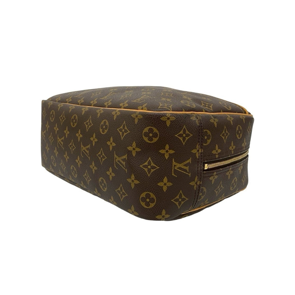 Louis Vuitton Brown Leather Pvc Boston Bag Handbag