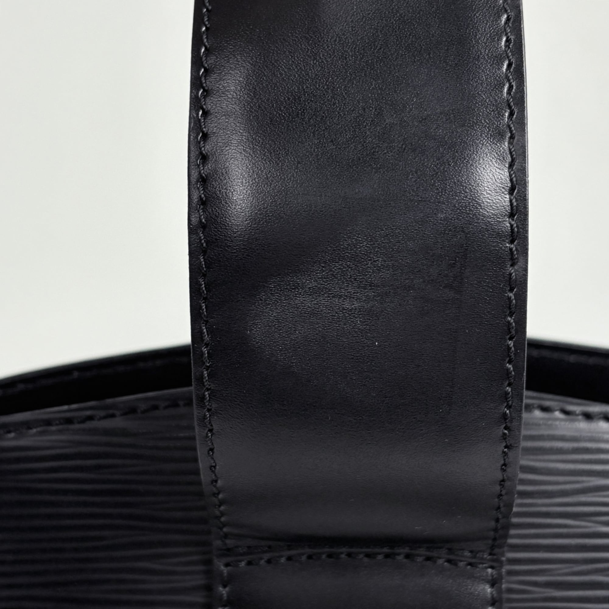 Louis Vuitton Black Noir Epi Leather Shoulder Bag