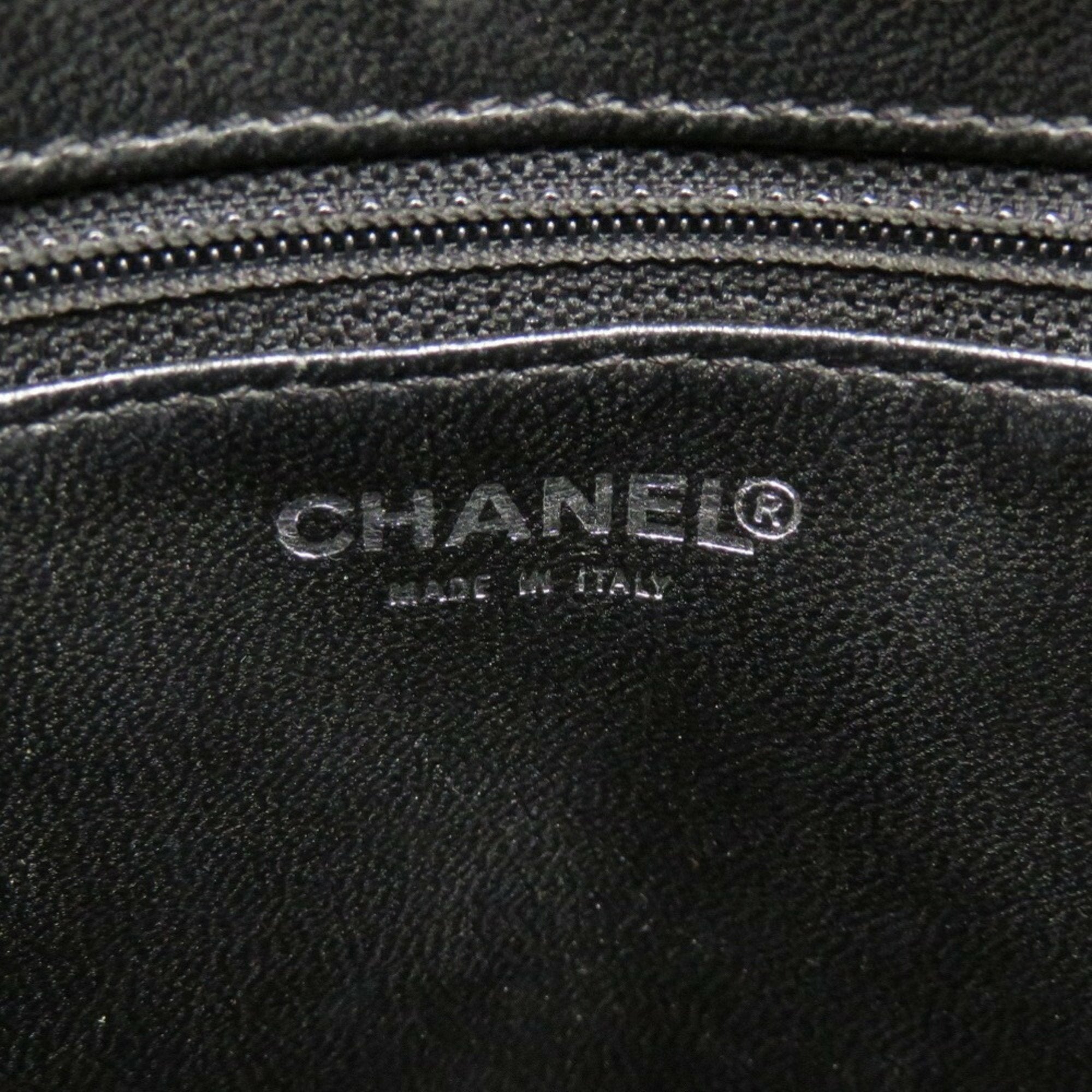 Chanel Black Grained Calfskin Tote Bag
