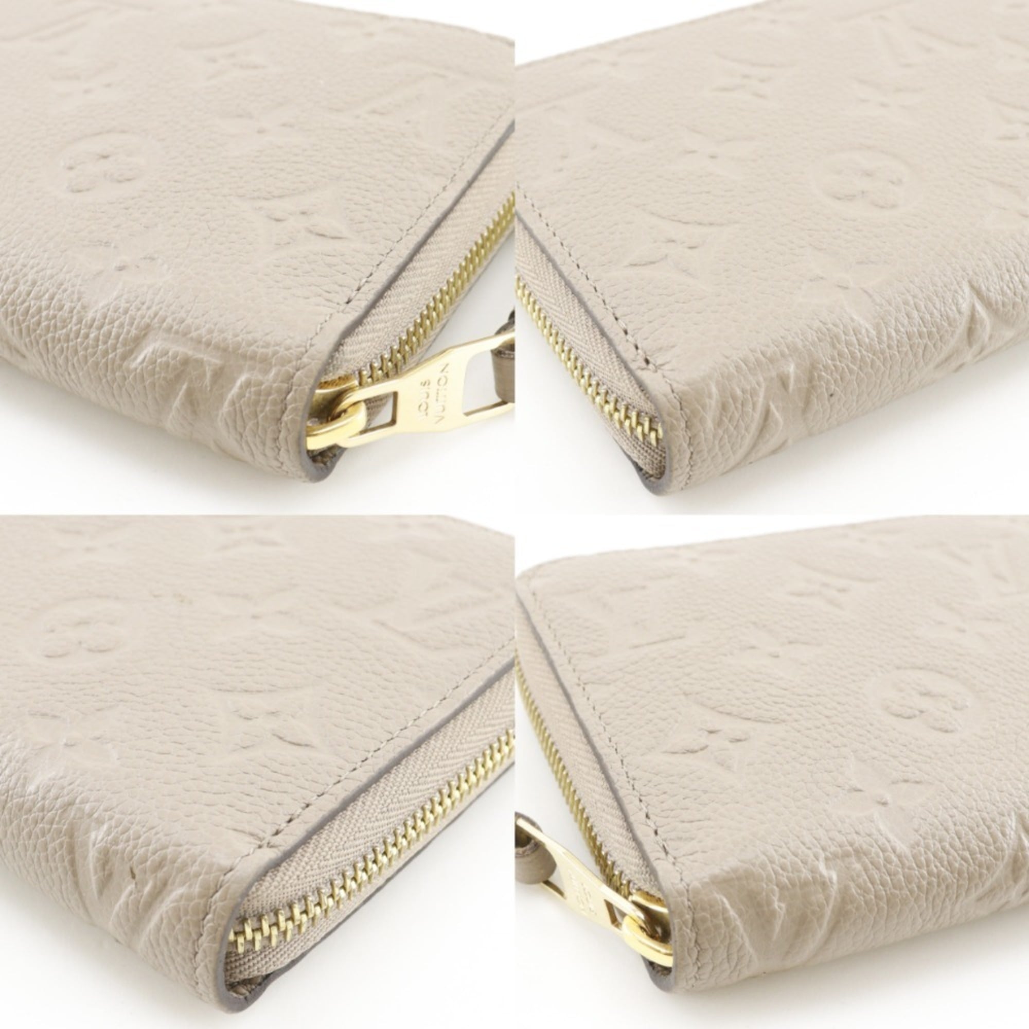 Louis Vuitton Monogram Empreinte Gray Monogram Empreinte Long Wallet
